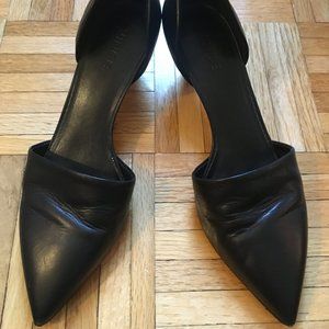 Vince Aurelian D'Orsay Black Pumps (Kitten Heels)